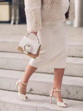 Chaussures de Mariée Bouche de Poisson Perle